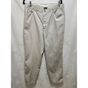 Riders Womens Size 14M Khaki Pants Work Career Office Uniform Casual Basic Plain
